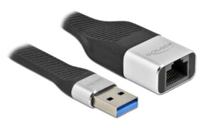 DELOCK αντάπτορας δικτύου 86937, USB, 1000Mbps Ethernet, 13cm, μαύρος 1