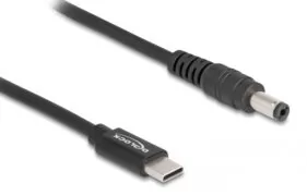 DELOCK καλώδιο τροφοδοσίας 87977, USB-C σε 5.5x2.1mm, 1.5m, μαύρο 1 DELOCK καλώδιο τροφοδοσίας 87977, USB-C σε 5.5x2.1mm, 1.5m, μαύρο