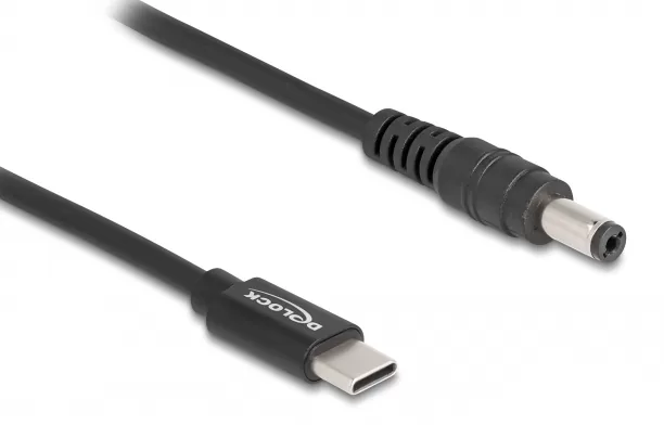 DELOCK καλώδιο τροφοδοσίας 87977, USB-C σε 5.5x2.1mm, 1.5m, μαύρο 3 DELOCK καλώδιο τροφοδοσίας 87977, USB-C σε 5.5x2.1mm, 1.5m, μαύρο