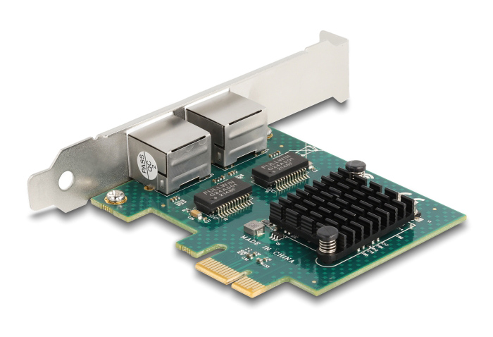 DELOCK κάρτα επέκτασης PCIe x1 σε 2x RJ45 Gigabit 88205, 1000Mbps 5 DELOCK κάρτα επέκτασης PCIe x1 σε 2x RJ45 Gigabit 88205, 1000Mbps - Image 3
