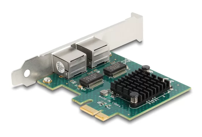 DELOCK κάρτα επέκτασης PCIe x1 σε 2x RJ45 Gigabit 88205, 1000Mbps 5 DELOCK κάρτα επέκτασης PCIe x1 σε 2x RJ45 Gigabit 88205, 1000Mbps - Image 3