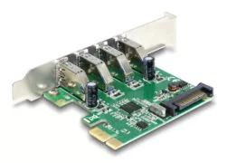 DELOCK κάρτα επέκτασης PCI Express x1 σε 4x USB 89360, 5 Gbps 3