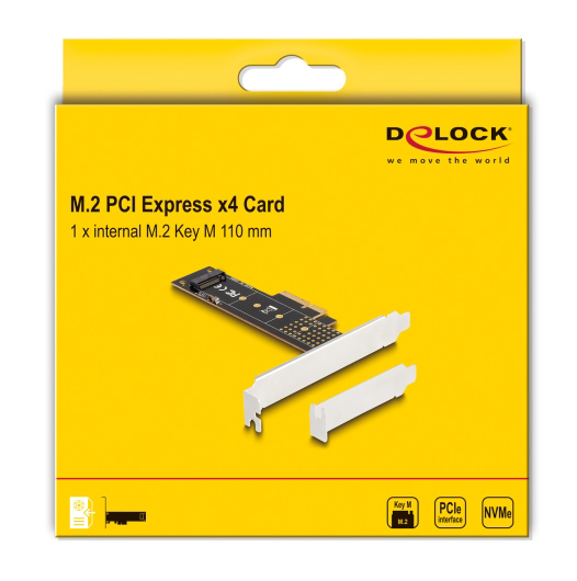 DELOCK κάρτα επέκτασης PCIe x4 σε M.2 M Key 110mm 89836, NVMe 6 DELOCK κάρτα επέκτασης PCIe x4 σε M.2 M Key 110mm 89836, NVMe - Image 4
