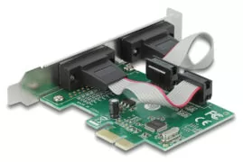 DELOCK κάρτα επέκτασης PCIe σε 2x RS-232 90007, 921.6Kbps 2