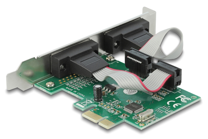 DELOCK κάρτα επέκτασης PCIe σε 2x RS-232 90007, 921.6Kbps 4 DELOCK κάρτα επέκτασης PCIe σε 2x RS-232 90007, 921.6Kbps - Image 2