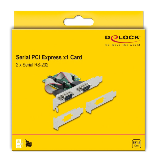 DELOCK κάρτα επέκτασης PCIe σε 2x RS-232 90007, 921.6Kbps 6 DELOCK κάρτα επέκτασης PCIe σε 2x RS-232 90007, 921.6Kbps - Image 4