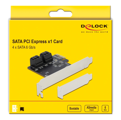 DELOCK κάρτα επέκτασης PCIe σε 4x SATA 90010, 6Gb/s, Low Profile 5 DELOCK κάρτα επέκτασης PCIe σε 4x SATA 90010, 6Gb/s, Low Profile - Image 3