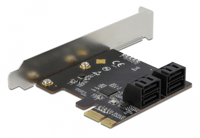 DELOCK κάρτα επέκτασης PCIe σε 4x SATA 90010, 6Gb/s, Low Profile 3 DELOCK κάρτα επέκτασης PCIe σε 4x SATA 90010, 6Gb/s, Low Profile