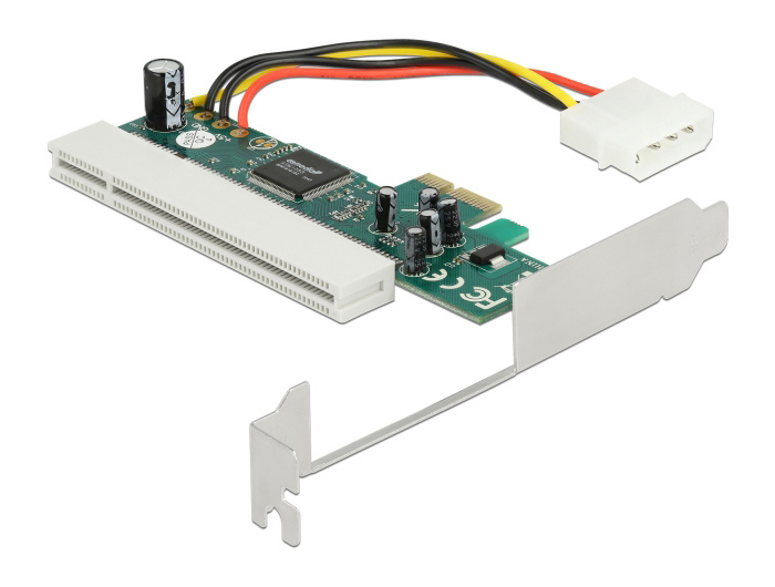 DELOCK κάρτα επέκτασης PCI Express σε PCI 32 Bit 5V 90062, Asmedia chip 3 DELOCK κάρτα επέκτασης PCI Express σε PCI 32 Bit 5V 90062, Asmedia chip