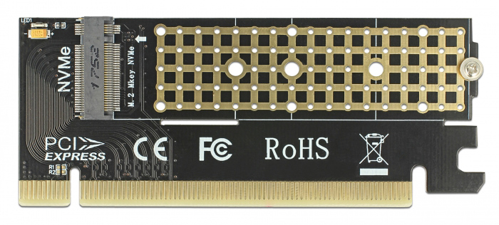 DELOCK Κάρτα Επέκτασης PCIe x16 σε NVMe M.2 Key M 4 DELOCK Κάρτα Επέκτασης PCIe x16 σε NVMe M.2 Key M - Image 2