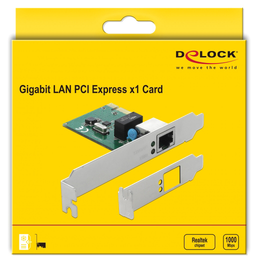 DELOCK κάρτα επέκτασης PCI Express σε RJ45 90381, 1000Mbps, low profile 6 DELOCK κάρτα επέκτασης PCI Express σε RJ45 90381, 1000Mbps, low profile - Image 4
