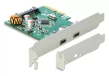 DELOCK κάρτα επέκτασης PCI Express x4 σε 2x USB-C 90397, 10 Gbps