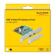 DELOCK κάρτα επέκτασης PCI Express x4 σε 2x USB-C 90397, 10 Gbps 11 DELOCK κάρτα επέκτασης PCI Express x4 σε 2x USB-C 90397, 10 Gbps 5