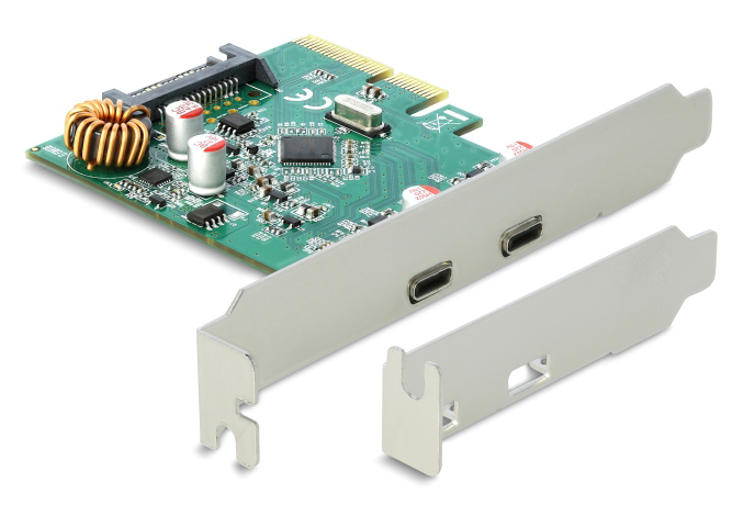 DELOCK κάρτα επέκτασης PCI Express x4 σε 2x USB-C 90397, 10 Gbps 3 DELOCK κάρτα επέκτασης PCI Express x4 σε 2x USB-C 90397, 10 Gbps