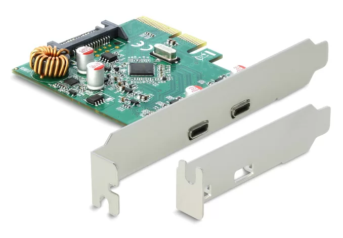 DELOCK κάρτα επέκτασης PCI Express x4 σε 2x USB-C 90397, 10 Gbps 3 DELOCK κάρτα επέκτασης PCI Express x4 σε 2x USB-C 90397, 10 Gbps
