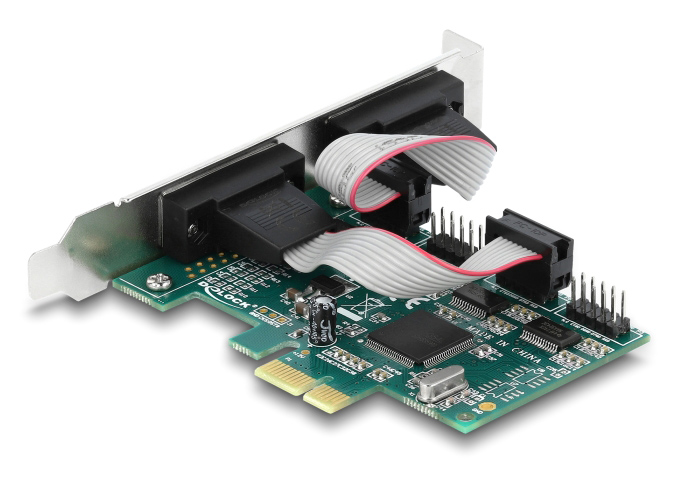 DELOCK κάρτα επέκτασης PCIe σε 4x RS-232 90410, 115.2Kbps 4 DELOCK κάρτα επέκτασης PCIe σε 4x RS-232 90410, 115.2Kbps - Image 2
