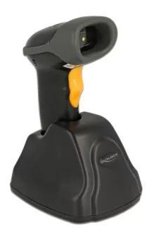 DELOCK barcode scanner 90550, 1D & 2D, ασύρματο, με βάση φόρτισης, μαύρο