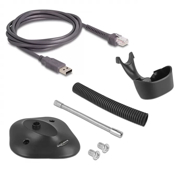 DELOCK USB barcode scanner 1D 90584, με καλώδιο σύνδεσης & βάση, μαύρο 6 DELOCK USB barcode scanner 1D 90584, με καλώδιο σύνδεσης & βάση, μαύρο - Image 4