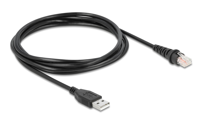 DELOCK καλώδιο USB σε RJ50 90598 για barcode scanner, 1.5m, μαύρο 3 DELOCK καλώδιο USB σε RJ50 90598 για barcode scanner, 1.5m, μαύρο