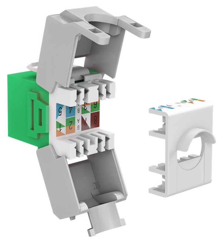 GOOBAY Keystone module RJ45 CAT 6A 90687, UTP, πράσινο 4 GOOBAY Keystone module RJ45 CAT 6A 90687, UTP, πράσινο - Image 2