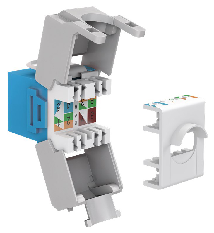 GOOBAY Keystone module RJ45 CAT 6A 90688, UTP, μπλε 4 GOOBAY Keystone module RJ45 CAT 6A 90688, UTP, μπλε - Image 2