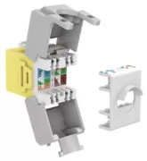 GOOBAY Keystone module RJ45 CAT 6A 90691, UTP, κίτρινο 2