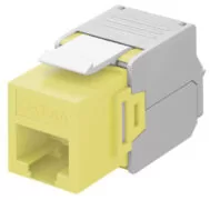 GOOBAY Keystone module RJ45 CAT 6A 90691, UTP, κίτρινο 1 GOOBAY Keystone module RJ45 CAT 6A 90691, UTP, κίτρινο