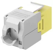 GOOBAY Keystone module RJ45 CAT 6A 90691, UTP, κίτρινο 3