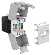 GOOBAY Keystone module RJ45 CAT 6A 90692, UTP, μαύρο 2