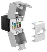 GOOBAY Keystone module RJ45 CAT 6A 90692, UTP, μαύρο 2