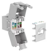 GOOBAY Keystone module RJ45 CAT 6A 90693, UTP, γκρι 2