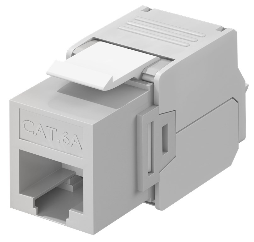 GOOBAY Keystone module RJ45 CAT 6A 90693, UTP, γκρι 3 GOOBAY Keystone module RJ45 CAT 6A 90693, UTP, γκρι