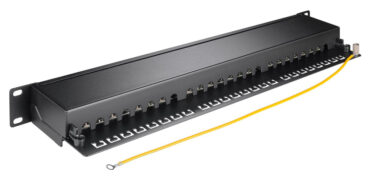 GOOBAY patch panel 90854, 19"/1U, 24x ports, CAT 6a STP, μαύρo 6 GOOBAY patch panel 90854, 19"/1U, 24x ports, CAT 6a STP, μαύρo 2