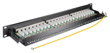 GOOBAY patch panel 90854, 19"/1U, 24x ports, CAT 6a STP, μαύρo 7 GOOBAY patch panel 90854, 19"/1U, 24x ports, CAT 6a STP, μαύρo 3
