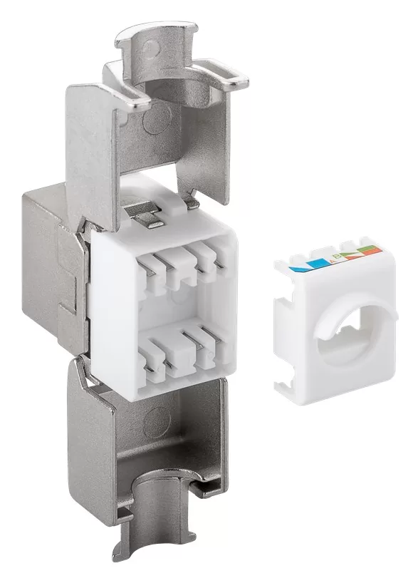 GOOBAY Keystone module RJ45 CAT 6A 90864, STP, 500 MHz, slim-line, ασημί 4 GOOBAY Keystone module RJ45 CAT 6A 90864, STP, 500 MHz, slim-line, ασημί - Image 2