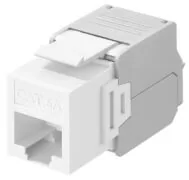 GOOBAY Keystone module RJ45 CAT 6A 90867, UTP, λευκό 1