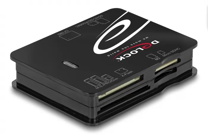 DELOCK card reader 91007 για Micro SD/SD/CF/MS/xD/M2, μαύρο 4 DELOCK card reader 91007 για Micro SD/SD/CF/MS/xD/M2, μαύρο - Image 2