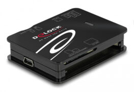 DELOCK card reader 91007 για Micro SD/SD/CF/MS/xD/M2, μαύρο 1