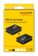 DELOCK card reader 91007 για Micro SD/SD/CF/MS/xD/M2, μαύρο 9 DELOCK card reader 91007 για Micro SD/SD/CF/MS/xD/M2, μαύρο 4