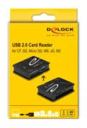 DELOCK card reader 91007 για Micro SD/SD/CF/MS/xD/M2, μαύρο 9 DELOCK card reader 91007 για Micro SD/SD/CF/MS/xD/M2, μαύρο 4