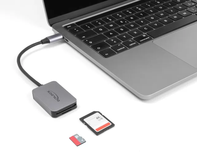 DELOCK card reader 91009 για SD & micro SD, USB-C, 5 Gbps, γκρι 4 DELOCK card reader 91009 για SD & micro SD, USB-C, 5 Gbps, γκρι - Image 2