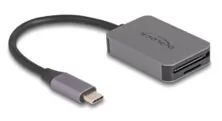 DELOCK card reader 91009 για SD & micro SD, USB-C, 5 Gbps, γκρι