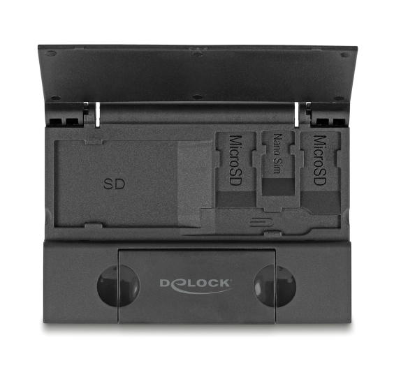 DELOCK card reader 91014 για SD & micro SD, με θήκη, USB/USB-C, 5Gbps, μαύρο 5 DELOCK card reader 91014 για SD & micro SD, με θήκη, USB/USB-C, 5Gbps, μαύρο - Image 3