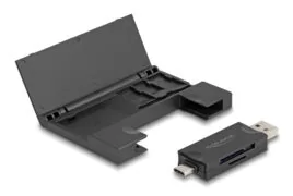DELOCK card reader 91014 για SD & micro SD, με θήκη, USB/USB-C, 5Gbps, μαύρο 2 DELOCK card reader 91014 για SD & micro SD, με θήκη, USB/USB-C, 5Gbps, μαύρο 1
