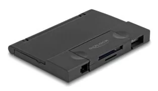 DELOCK card reader 91014 για SD & micro SD, με θήκη, USB/USB-C, 5Gbps, μαύρο 4