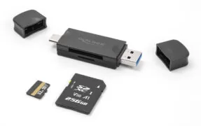 DELOCK card reader 91020 για SD & micro SD, USB/USB-C σύνδεση, 5Gbps, μαύρο 2