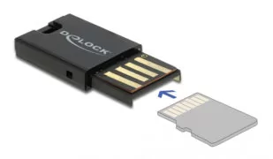 DELOCK USB card reader 91603 για κάρτες μνήμης micro SD, μαύρο 2
