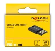DELOCK USB card reader 91603 για κάρτες μνήμης micro SD, μαύρο 4