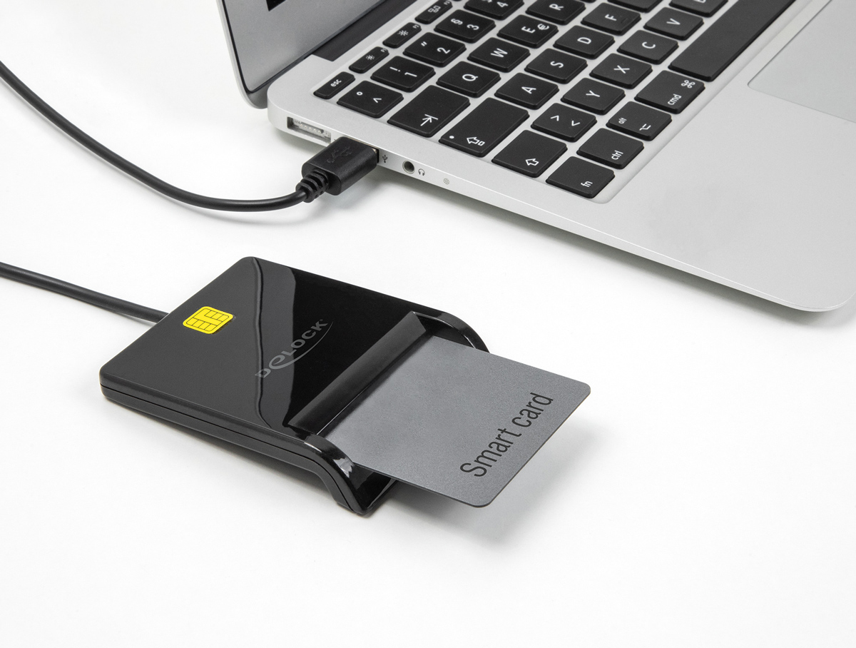 DELOCK card reader 91724 για smart card, USB σύνδεση, 480Mbps, μαύρο 4 DELOCK card reader 91724 για smart card, USB σύνδεση, 480Mbps, μαύρο - Image 2