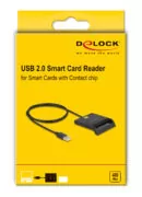 DELOCK card reader 91724 για smart card, USB σύνδεση, 480Mbps, μαύρο 3